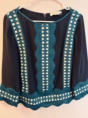 Tory Burch Silk Tunic, Size 8 M